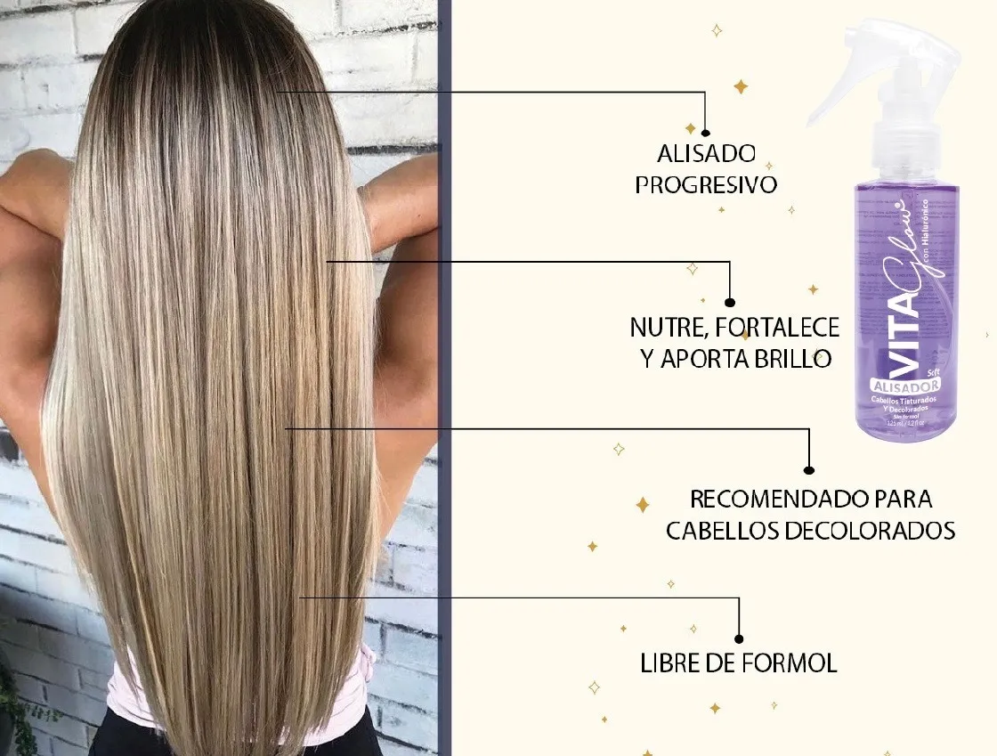Alisador Progresivo Cab Dec Soft: cabello liso, nutrido, fuerte y brillante.
