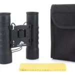 Binoculares Ozark Trail 10x25, telescopio de largo alcance con estuche y paño de limpieza.