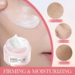 Crema hidratante Hima con sal rosa, realzando firmeza y reduciendo opacidad, para una piel radiante.