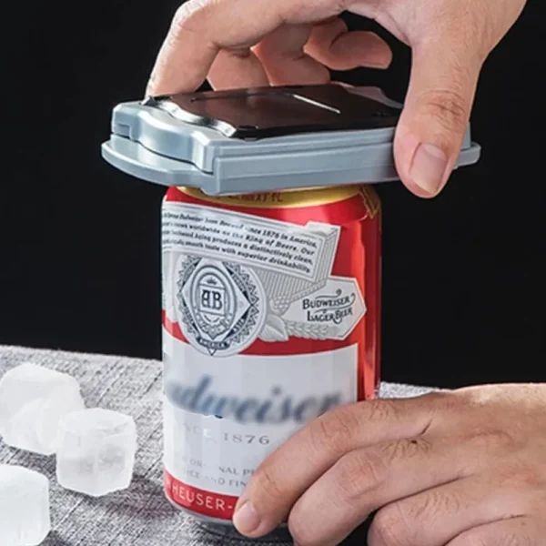 Abrelatas para cerveza Budweiser, abre latas fácilmente sin esfuerzo.