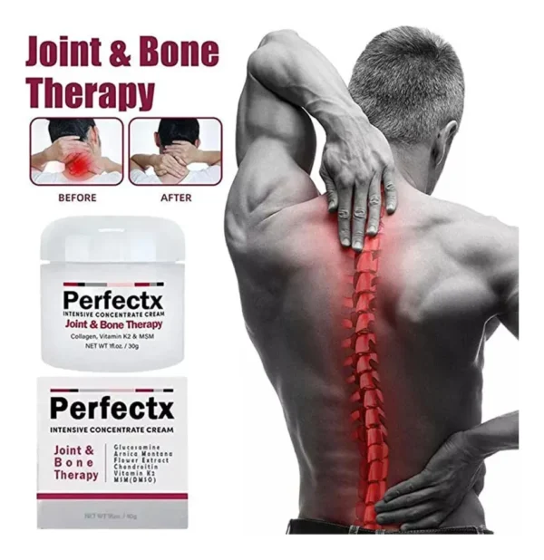 Perfectx Dolor Muscular: crema para terapia de articulaciones y huesos con alivio del dolor de espalda.