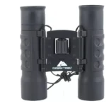 Binoculares Ozark Trail 10x25 negros plegables con estuche, para caza y observación.