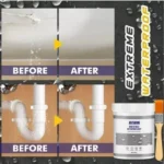 Sellador impermeable invisible JAYSUING en acción: repara fugas en techos y tuberías de lavamanos antes y después.