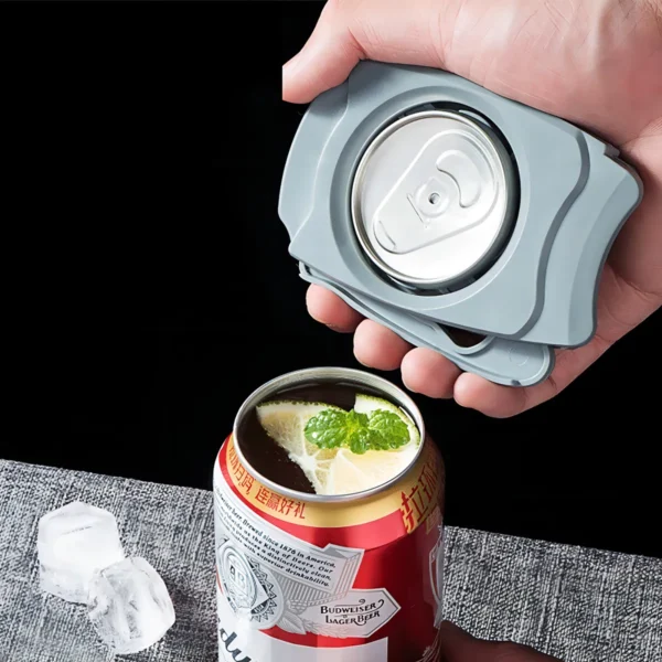 Abrelatas para latas de cerveza Budweiser, útil para servir bebidas con hielo y limón.