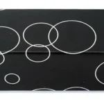 Caja negra con círculos blancos, ideal para juego de 3 bolas de billar de carambola.
