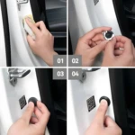 Kit 10 anti-golpes para puertas de carro: instalación en 4 pasos, protege tu vehículo.