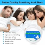 Kit x 4 Unidades Anti Ronquido: Familia durmiendo en paz con ventiladores nasales.