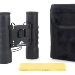 Binoculares Ozark Trail 10X25 largo alcance con estuche y paño limpiador.