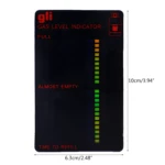 Indicador nivel gas GLI T3602, medidor propano portátil, muestra nivel combustible con barras.