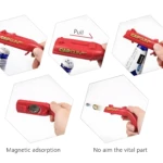 Destapador pistola lanza tapas "CAPGUN", abre botellas y colecciona tapas con este accesorio divertido.