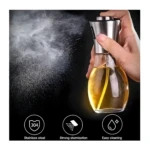 Dispensador atomizador de aceite spray de acero inoxidable con pulverización fina y fácil limpieza.