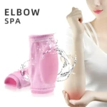 Funda de gel hidratante para codo con efecto spa y agua, para aliviar dolor.