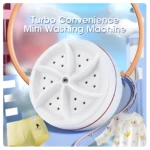 Mini lavadora turbina portátil para ropa interior y pijamas con diseño de dibujos animados.