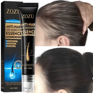 Aceite Minoxil para crecimiento de pelo, roll-on para anticaída y fortalecimiento.