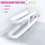 Organizador de bandejas dispensadoras de huevos, 11.5x36x8.7cm, BPA free.