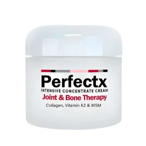 Crema Perfectx Intensive Concentrate Joint & Bone Therapy, tarro blanco, para alivio articular y óseo.