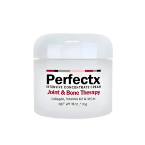 Crema Perfectx Joint & Bone Therapy para alivio muscular y articular, colágeno, vitamina K2, MSM.