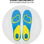 Plantillas ortopédicas en gel ergonómicas para máxima comodidad todo el día.