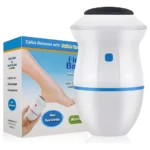 Quita callos y pulidor eléctrico para pies con succión de vacío incorporada.