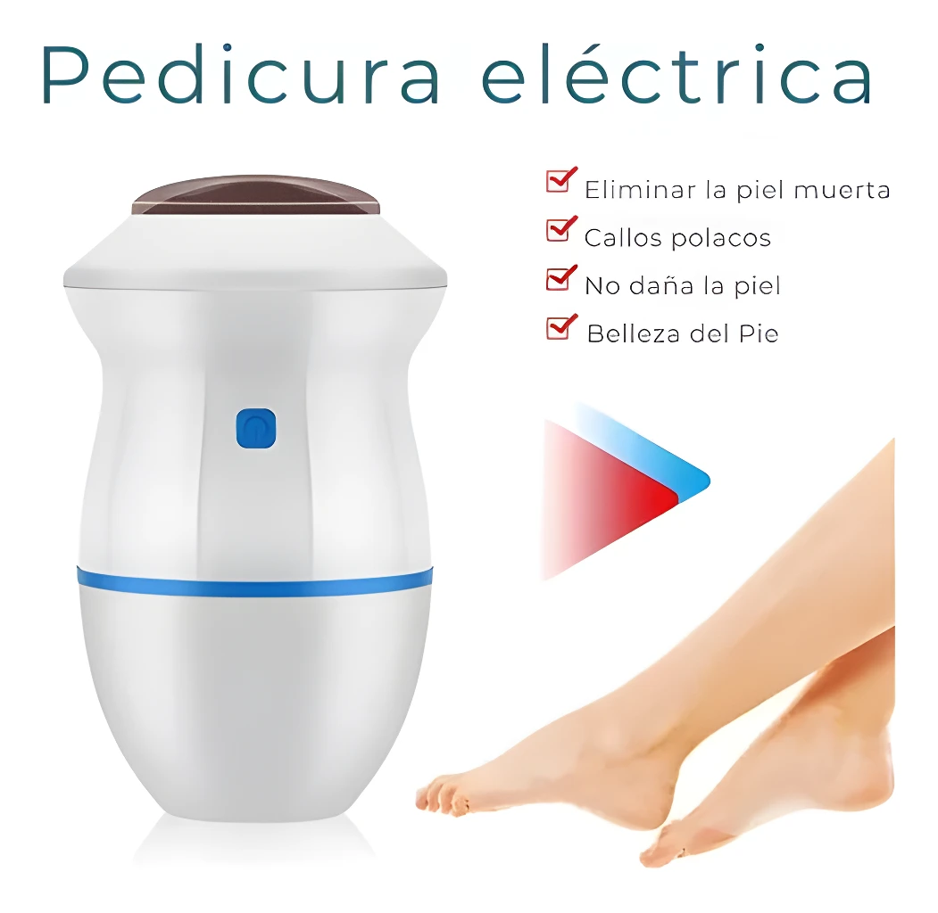 Quita callos eléctrico, pulidor para pies, elimina piel muerta y durezas.