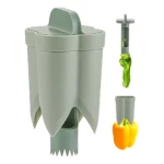 Removedor de semillas para pimientos y otras frutas y verduras.