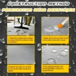 Set x2 Sellador Impermeabilizante Invisible 500ml Waterproof: método de aplicación para una capa protectora duradera.