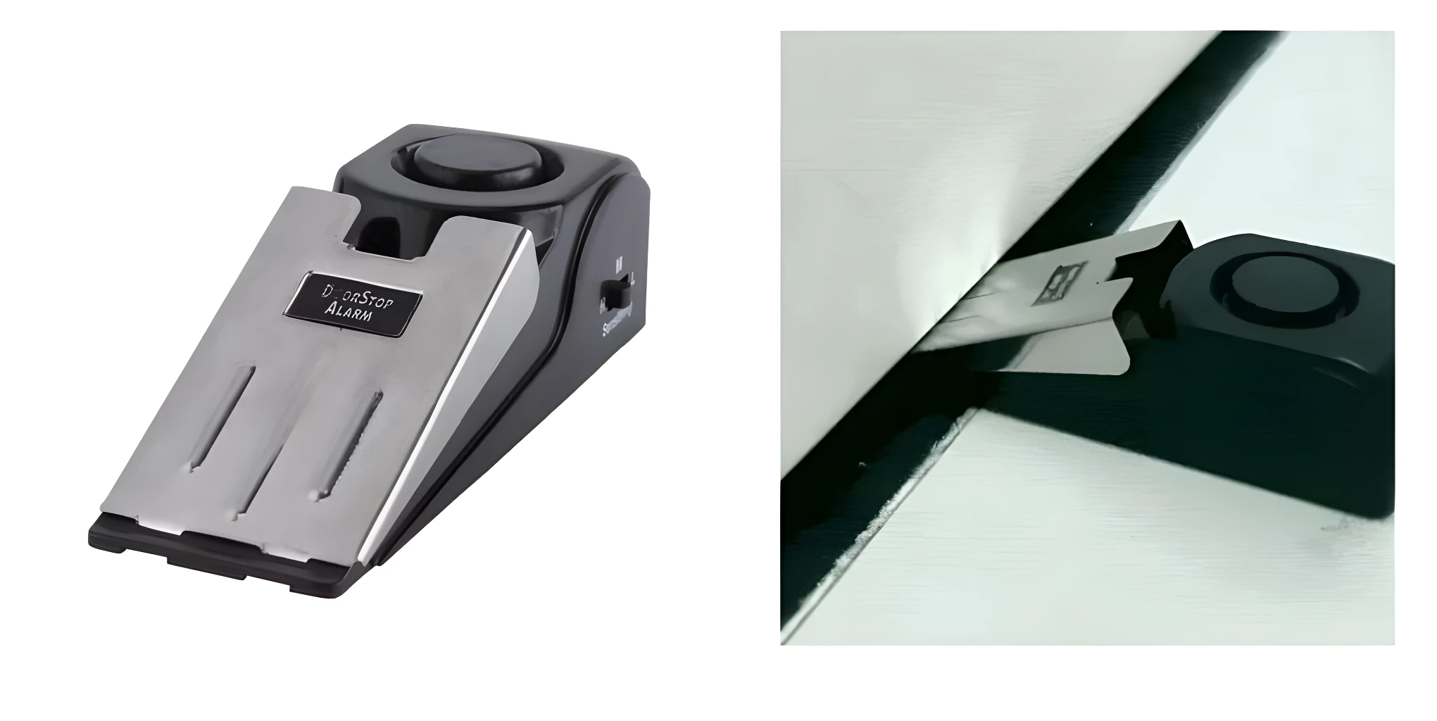 Tope de puerta de seguridad con alarma: protege tu hogar y tus espacios personales.