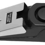 Tope de puerta con alarma de seguridad, detiene puertas, emite alerta sonora, 3 niveles de sensibilidad.
