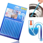 Varillas para tubería, detiene obstrucciones y malos olores en desagües, fácil de usar.