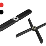 Salva manteles plegables negros para ollas calientes, diseño de ventilador cruzado.