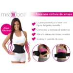 Miss Belt faja para cintura delgada, comprime abdomen y acelera pérdida de peso.