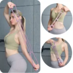 Set x2 Banda Elástica Silicona Yoga Femenina para entrenamiento y ejercicios.