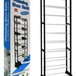 Estante de zapatos de 10 niveles Eco, para organizar calzado en casa o tienda.