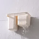 Soporte escurridor de cocina y baño adhesivo, con drenaje de agua.