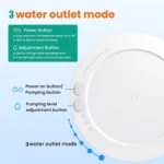 Dispensador de agua eléctrico de mesa: control de bombeo y ajustes de nivel de agua.
