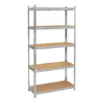 Estantería metálica Rack-10 organizador de 5 niveles, ideal para almacenamiento y garaje.