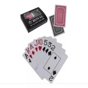 Juego de cartas de póker Royal para mesa, set completo de baraja original con estuche.