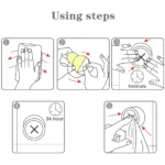 Toallero gancho adhesivo para baño y cocina X3: pasos de instalación y uso.
