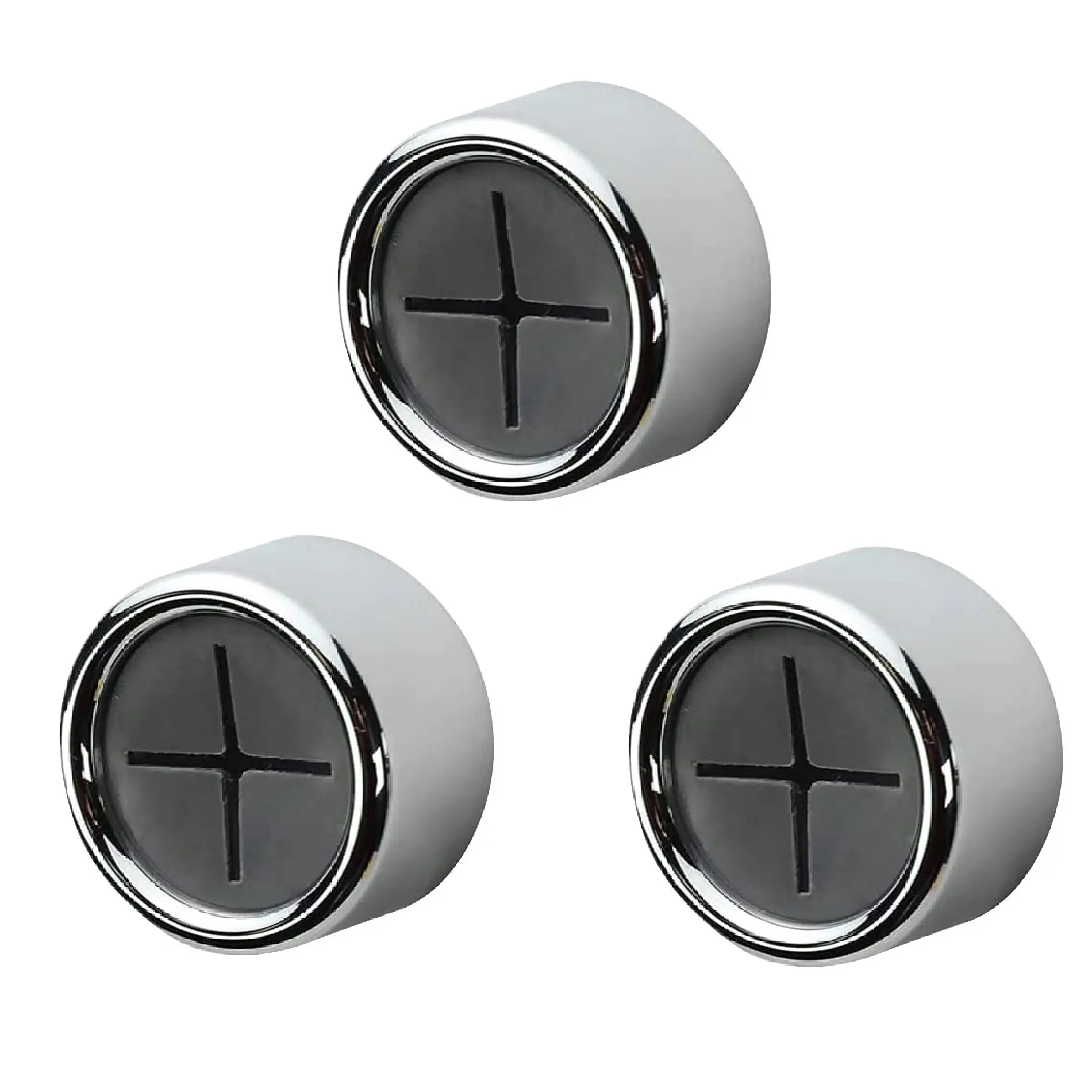Ganchos adhesivos plateados para toallas de baño y cocina, paquete de 3 unidades.