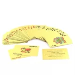Baraja de naipes dorados de poker, cartas de colección con certificado de autenticidad.