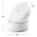 Lámpara LED recargable con sensor de rotación 360°, 90x83x45mm.