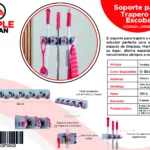 Soporte Triple Clean para traperos y escobas: organización y estilo para tu hogar.
