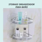 Repisa esquinero flotante para baño, organiza tus productos de aseo con estilo.