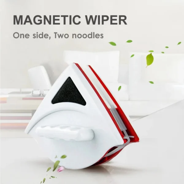 Limpia vidrios magnético doble cara para ventanas, limpia fácil y rápido.