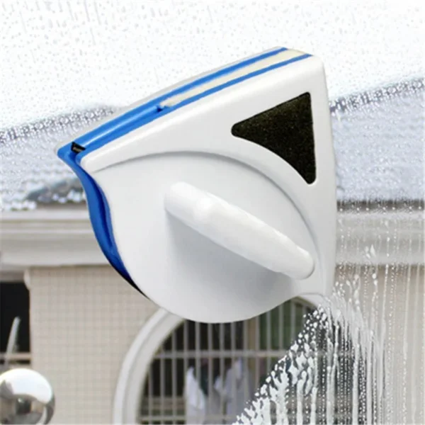 Limpia vidrios magnético doble cara para ventanas, limpia espuma y agua.