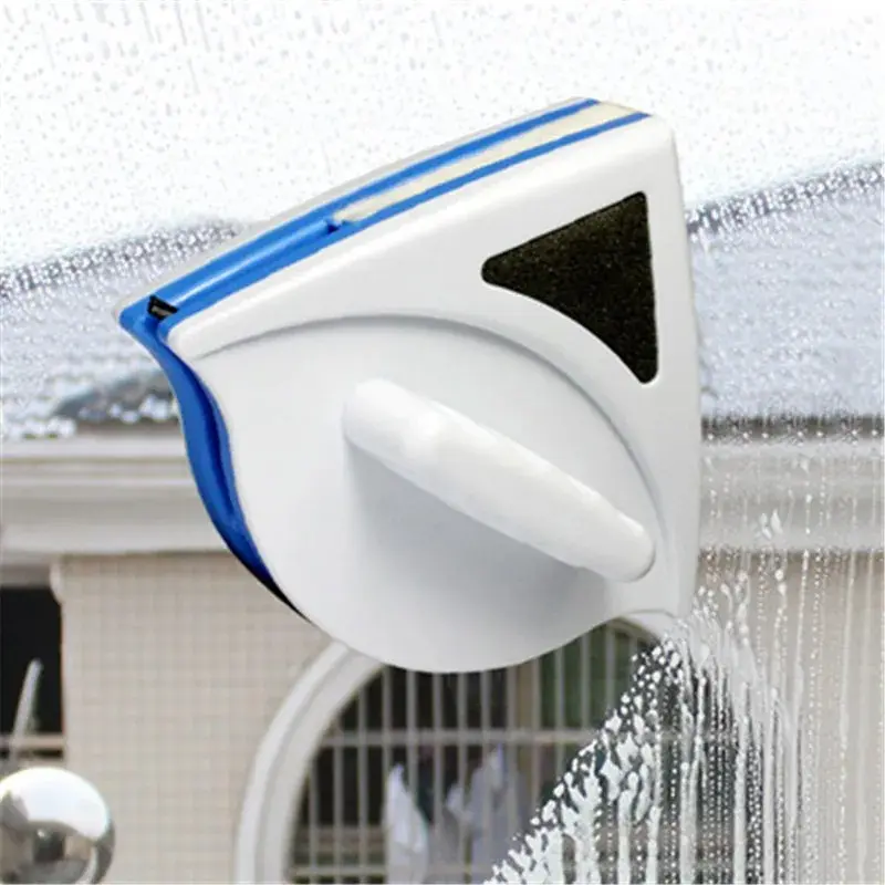 Limpia vidrios magnético doble cara para ventanas, limpia espuma y agua.