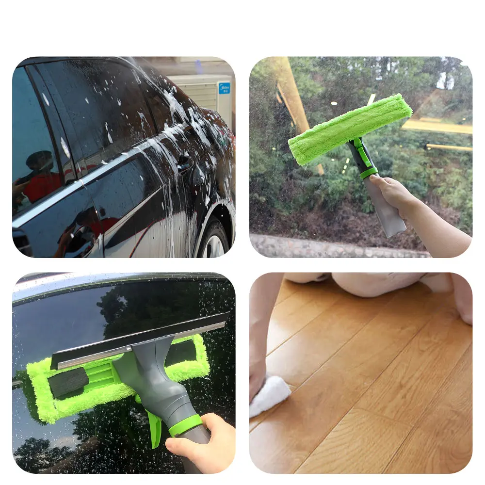 Limpiavidrios Haragán 3 en 1 con Spray en acción: lavado de auto y hogar.