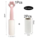 Rodillo quita motas con diseño de patita, incluye 2 repuestos de 10cm.