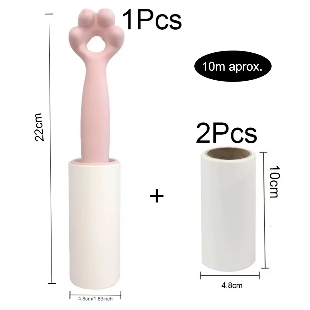 Rodillo quita motas con diseño de patita, incluye 2 repuestos de 10cm.