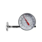 Termómetro bimetálico de bolsillo para carnes, con escala en °F y °C.